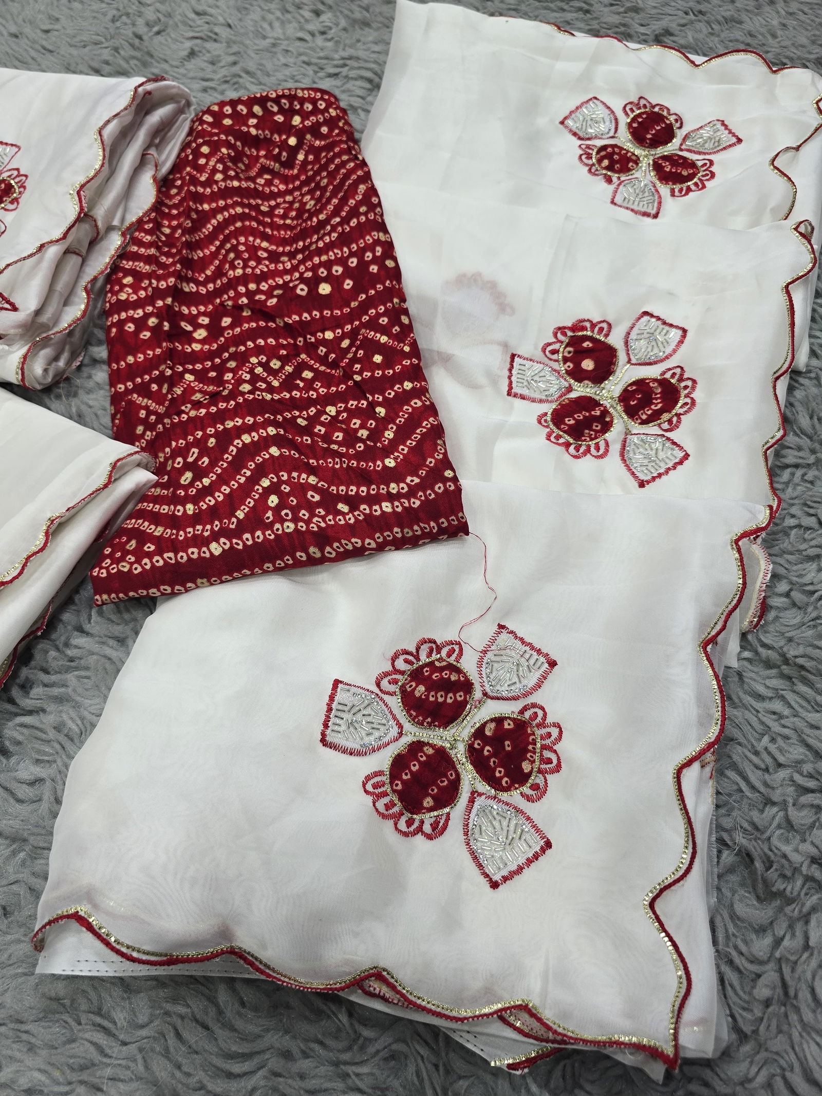 JK Designer White Organza Party Wear Sarees Wholesale Clothing Suppliers In India
